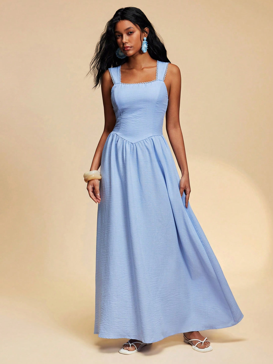 Rochie maxi SHEIN, albastru