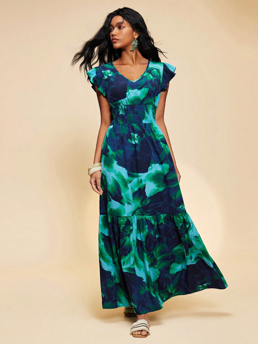 Rochie maxi SHEIN, mix culori
