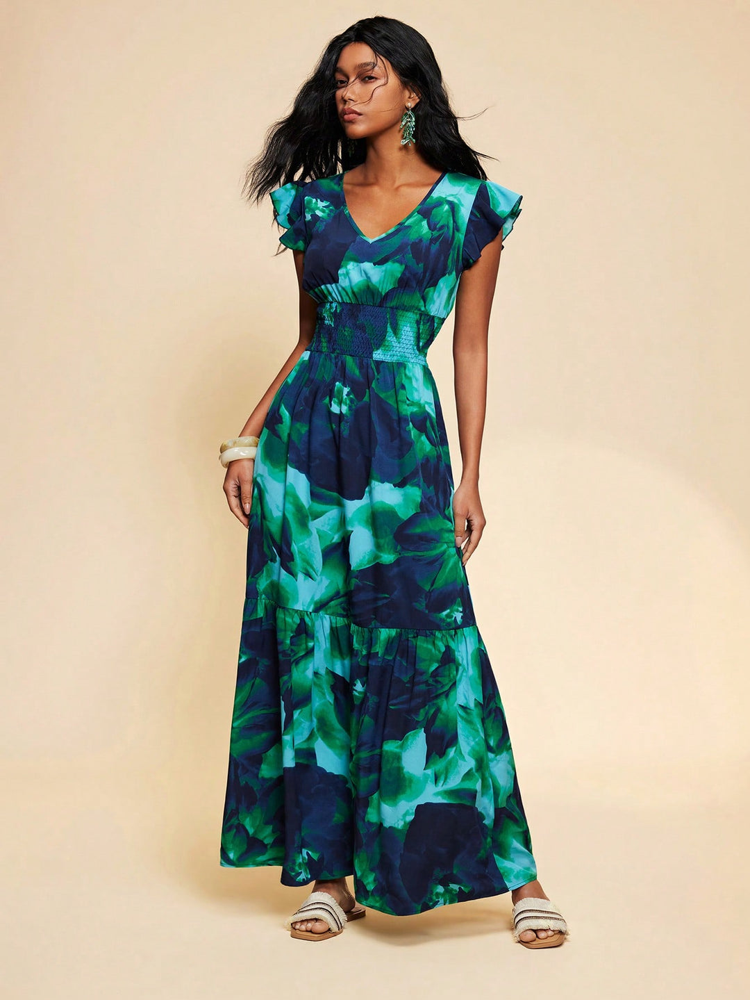 Rochie maxi SHEIN, mix culori