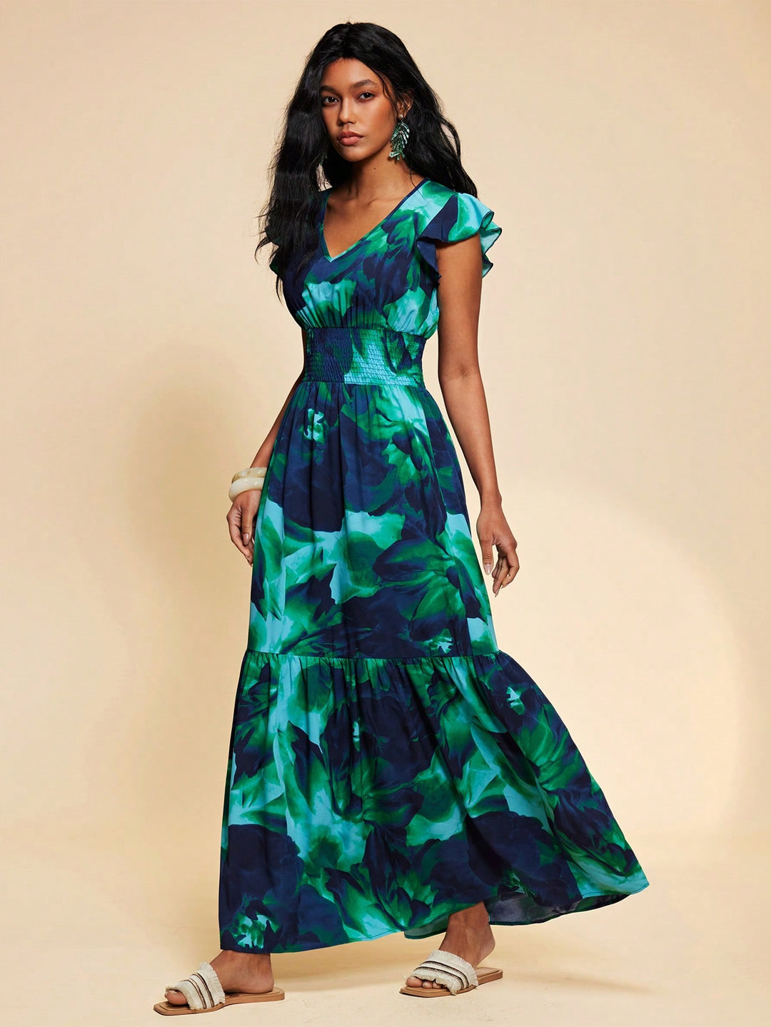 Rochie maxi SHEIN, mix culori