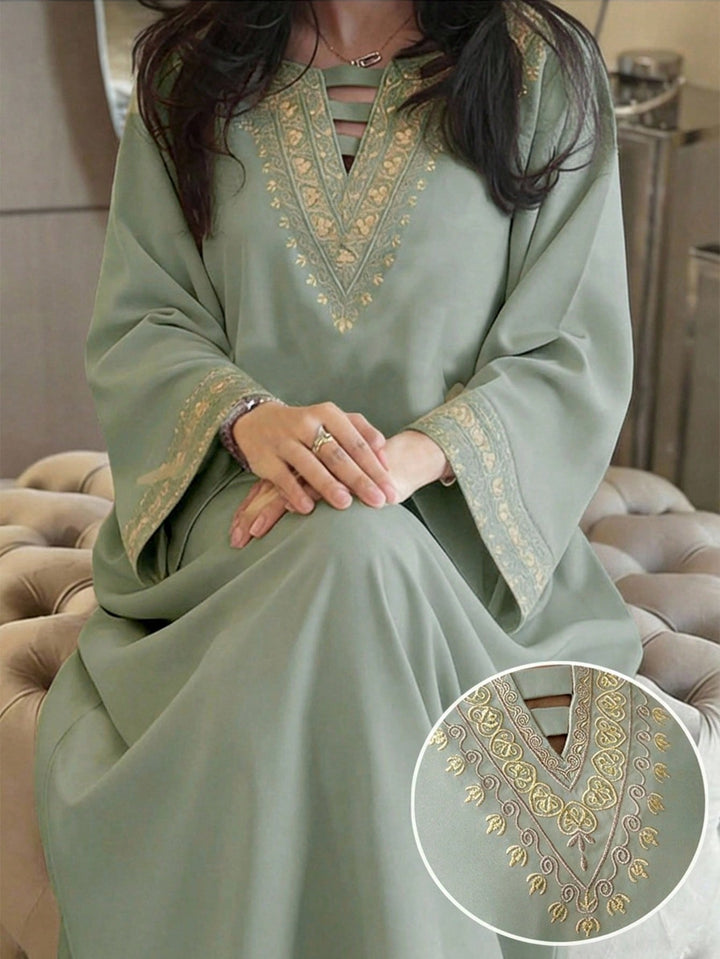 Set caftan și jalabiya SHEIN, verde