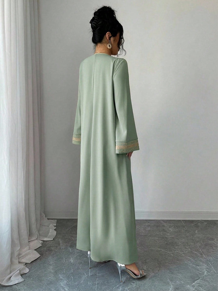 Set caftan și jalabiya SHEIN, verde