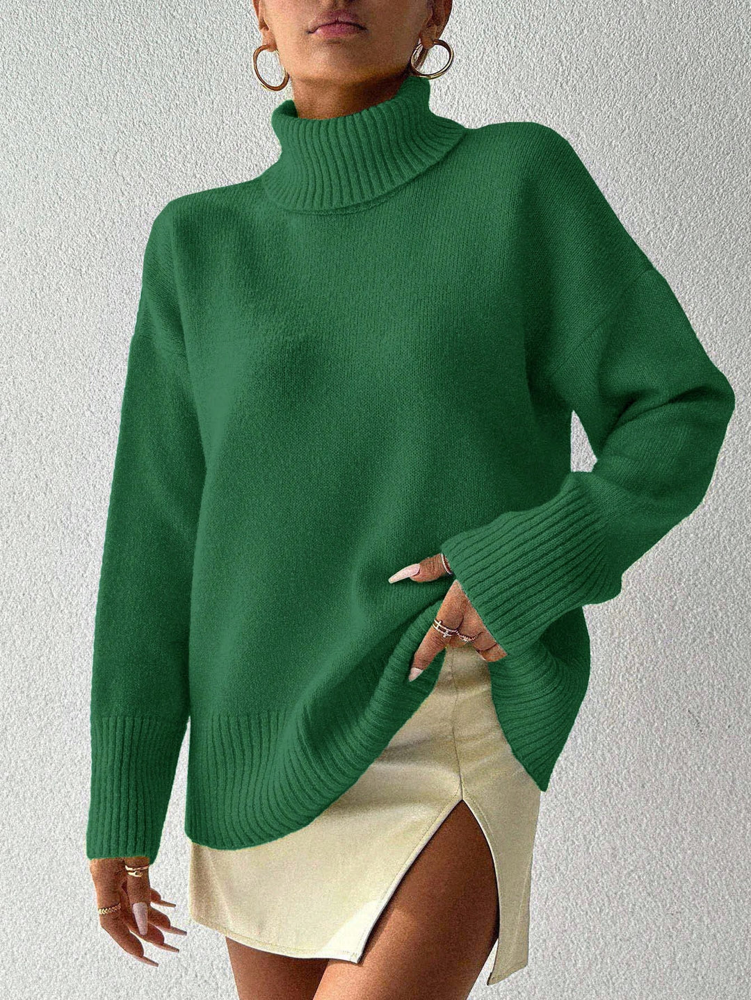 Pulover SHEIN, verde