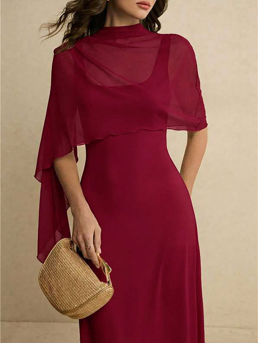 Rochie maxi SHEIN, vișiniu