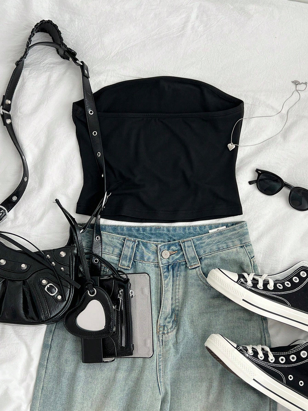 Top SHEIN, negru