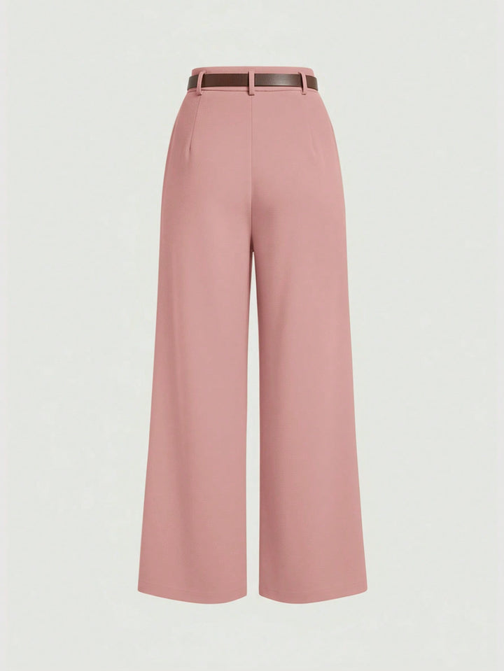 Pantaloni SHEIN, roz