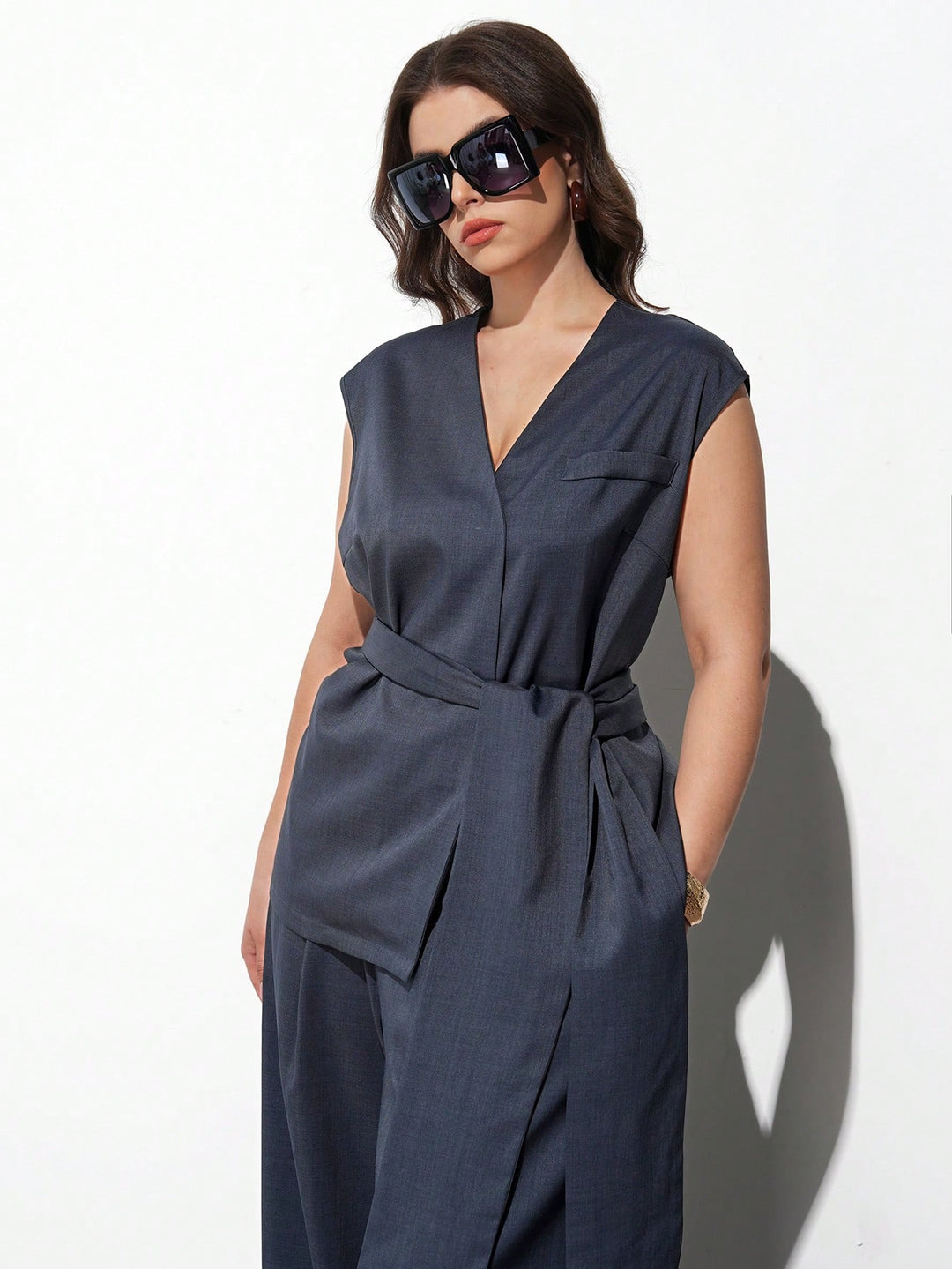 Costum SHEIN, albastru