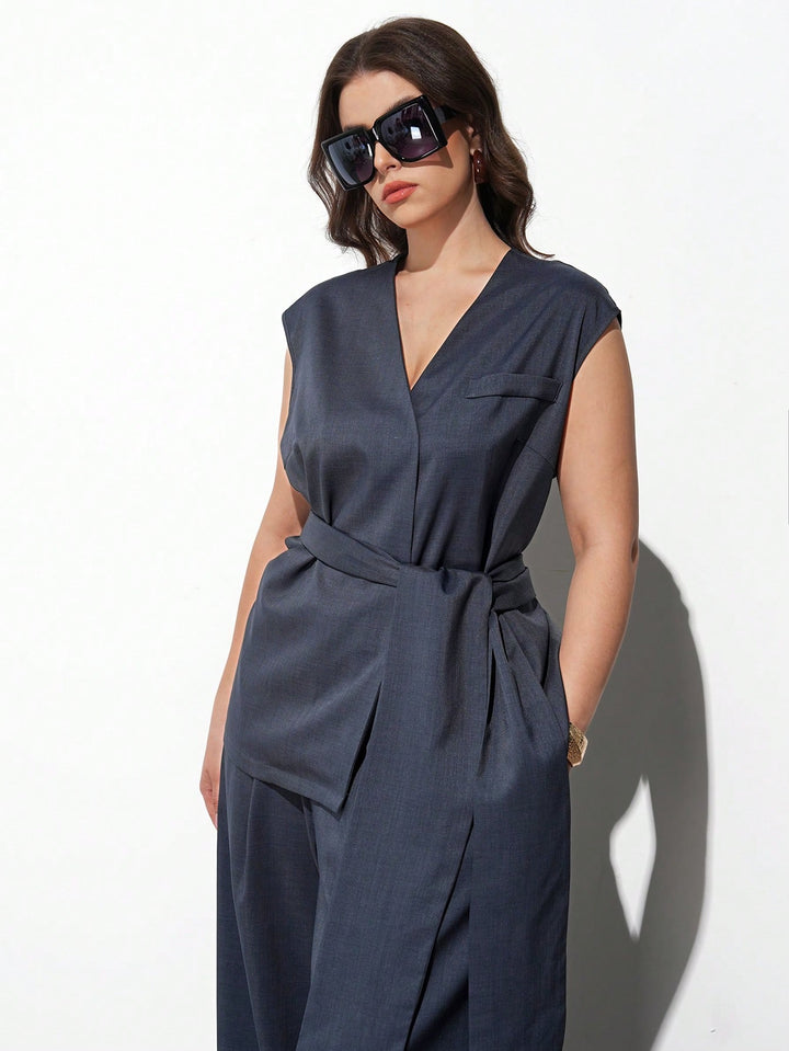 Costum SHEIN, albastru