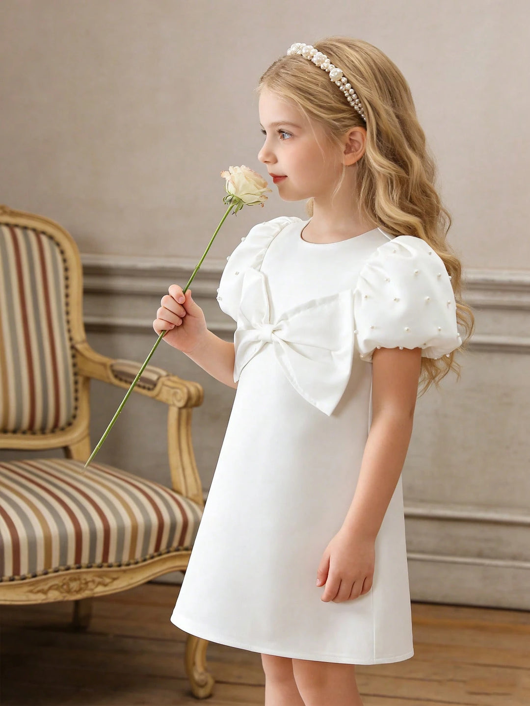Rochie midi SHEIN, alb