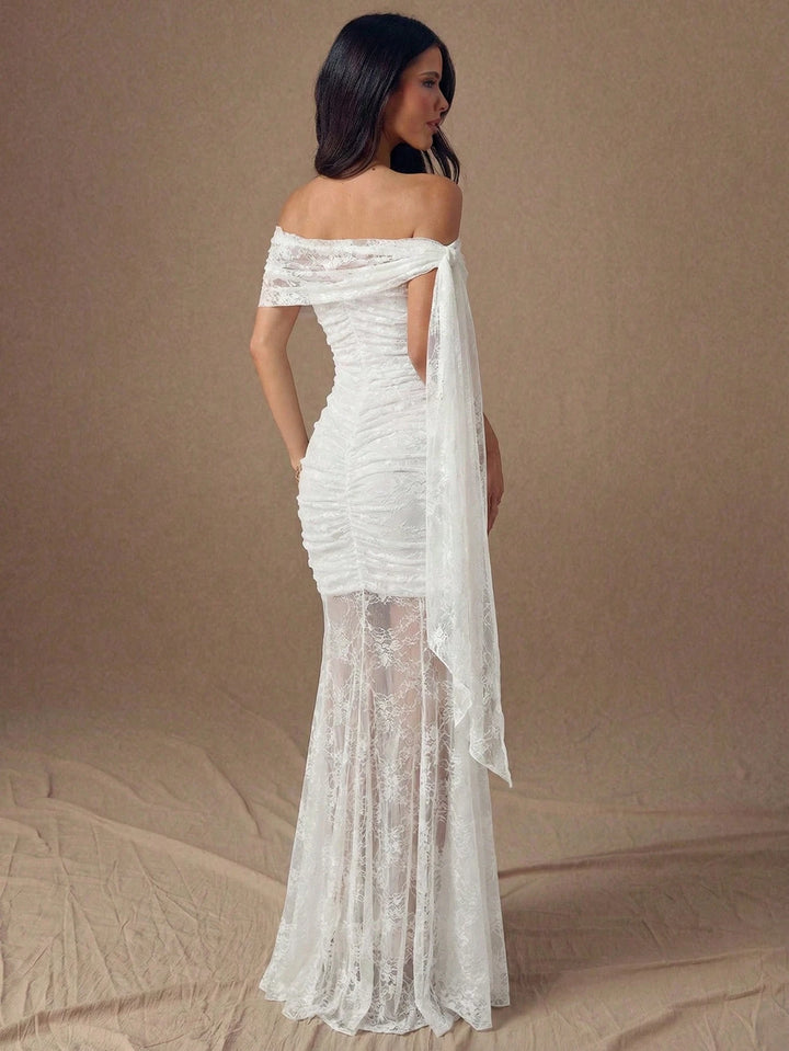 Rochie maxi SHEIN, alb