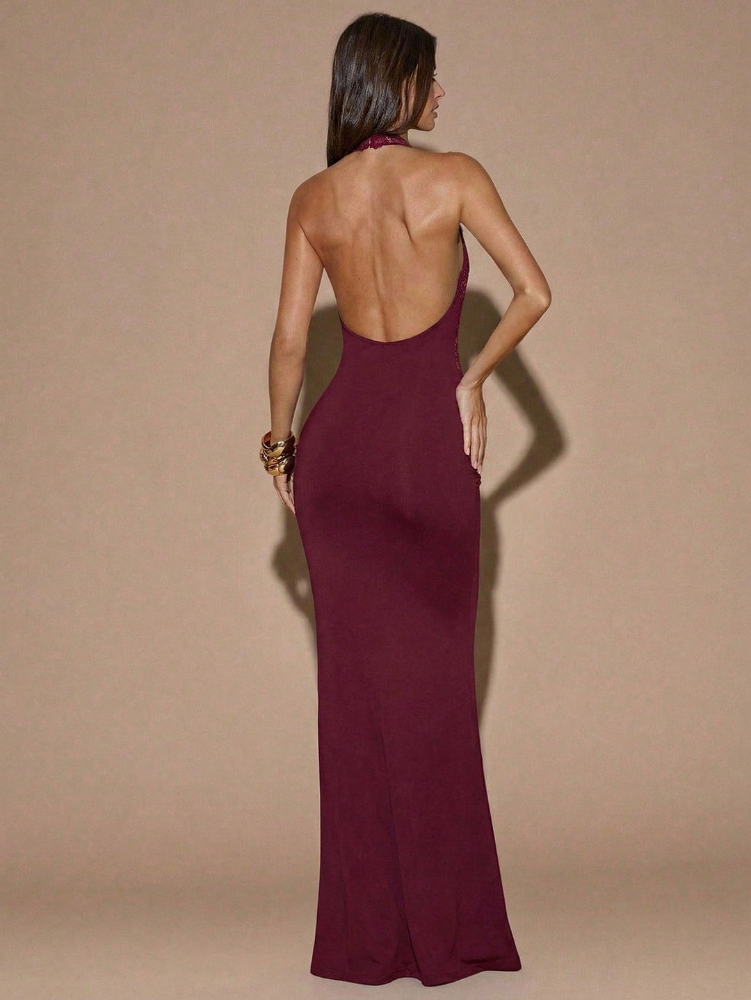 Rochie maxi SHEIN, vișiniu