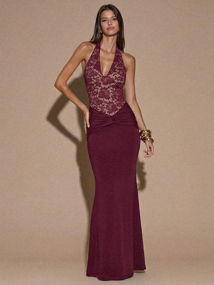 Rochie maxi SHEIN, vișiniu