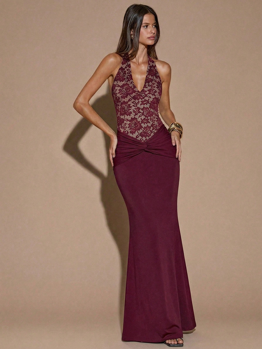Rochie maxi SHEIN, vișiniu