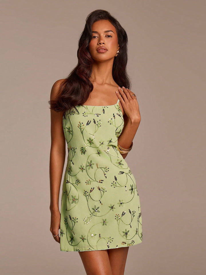 Rochie mini SHEIN, verde