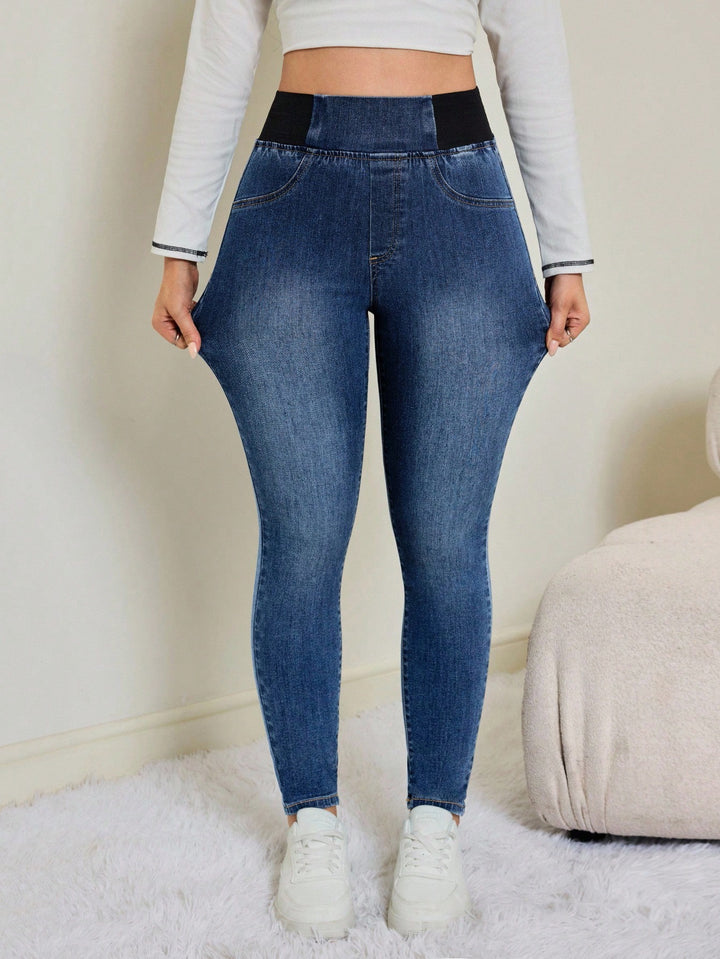 Jeans SHEIN, albastru