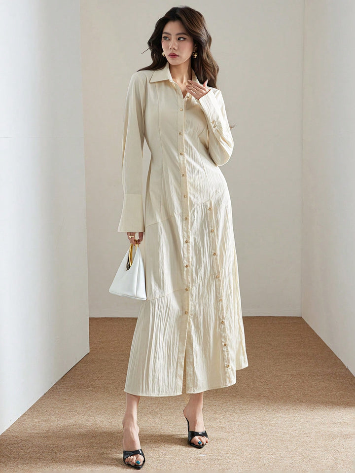 Rochie midi SHEIN, bej