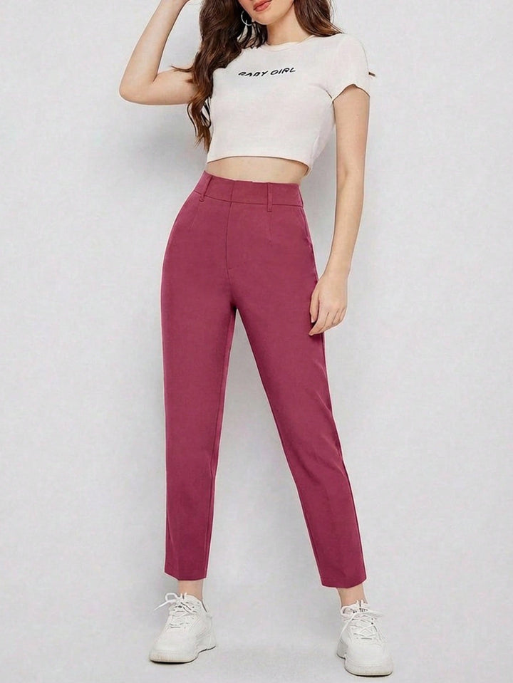 Pantaloni SHEIN, roz