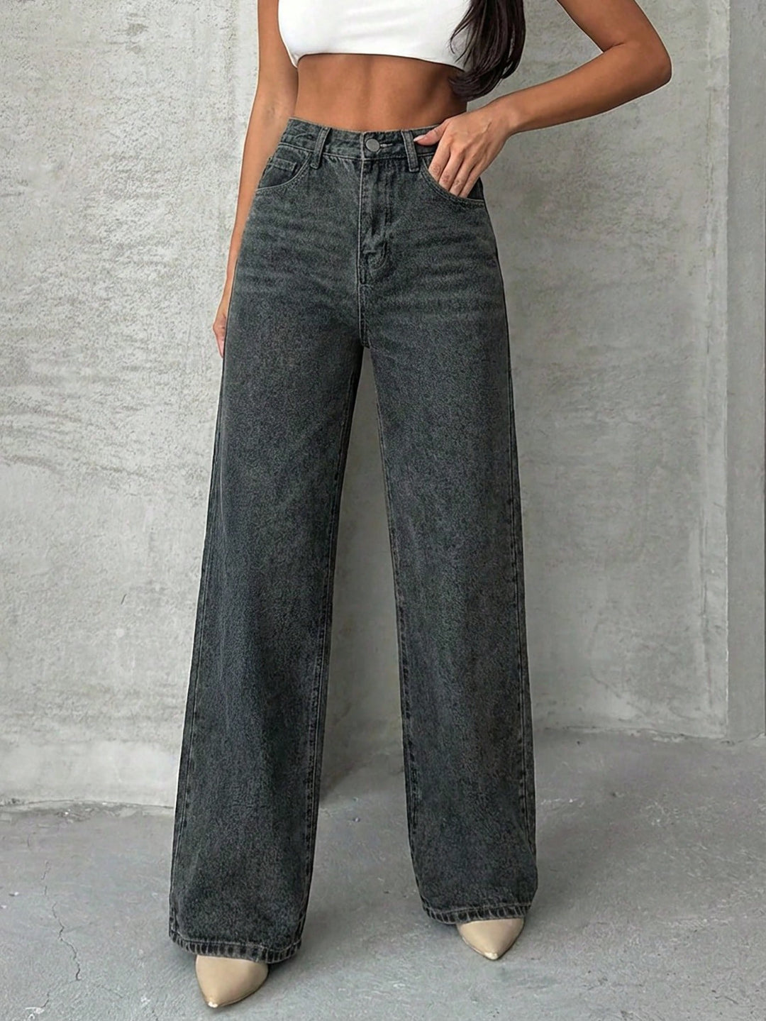 Jeans SHEIN, gri