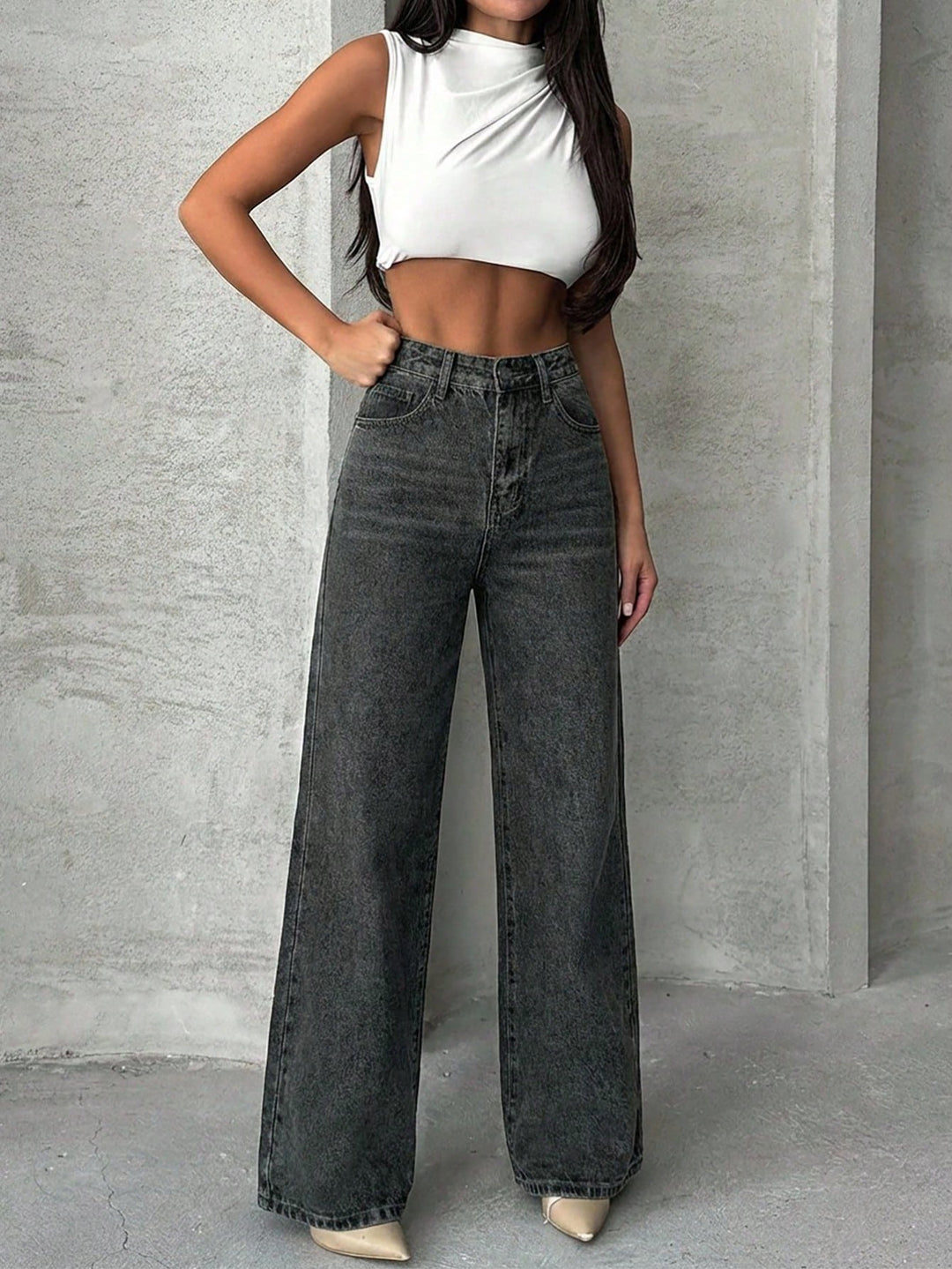 Jeans SHEIN, gri