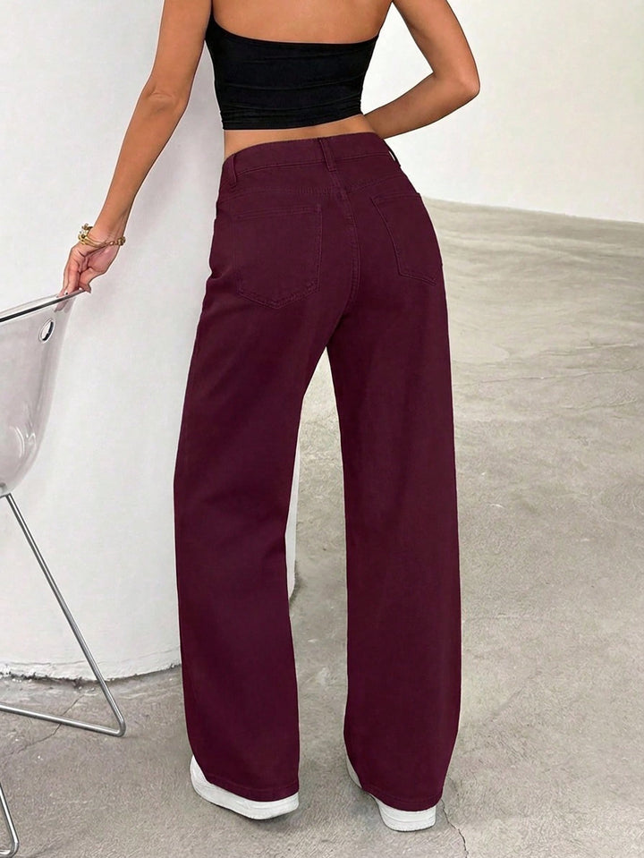 Jeans SHEIN, vișiniu