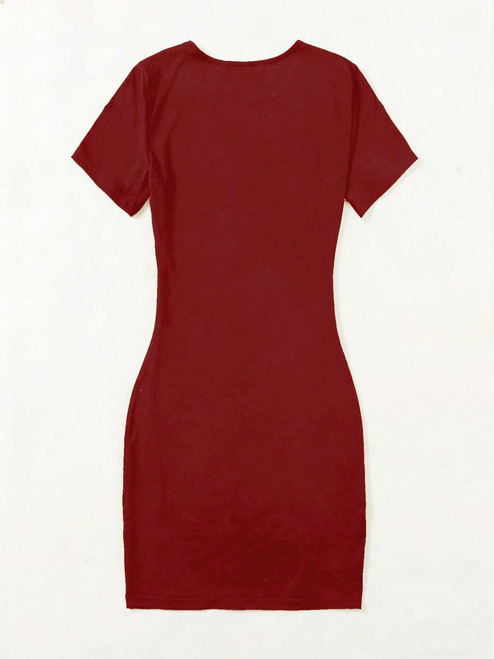 Rochie scurtă SHEIN, vișiniu