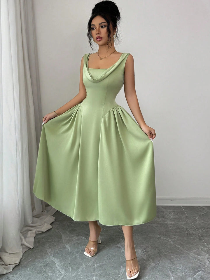 Rochie midi SHEIN, verde