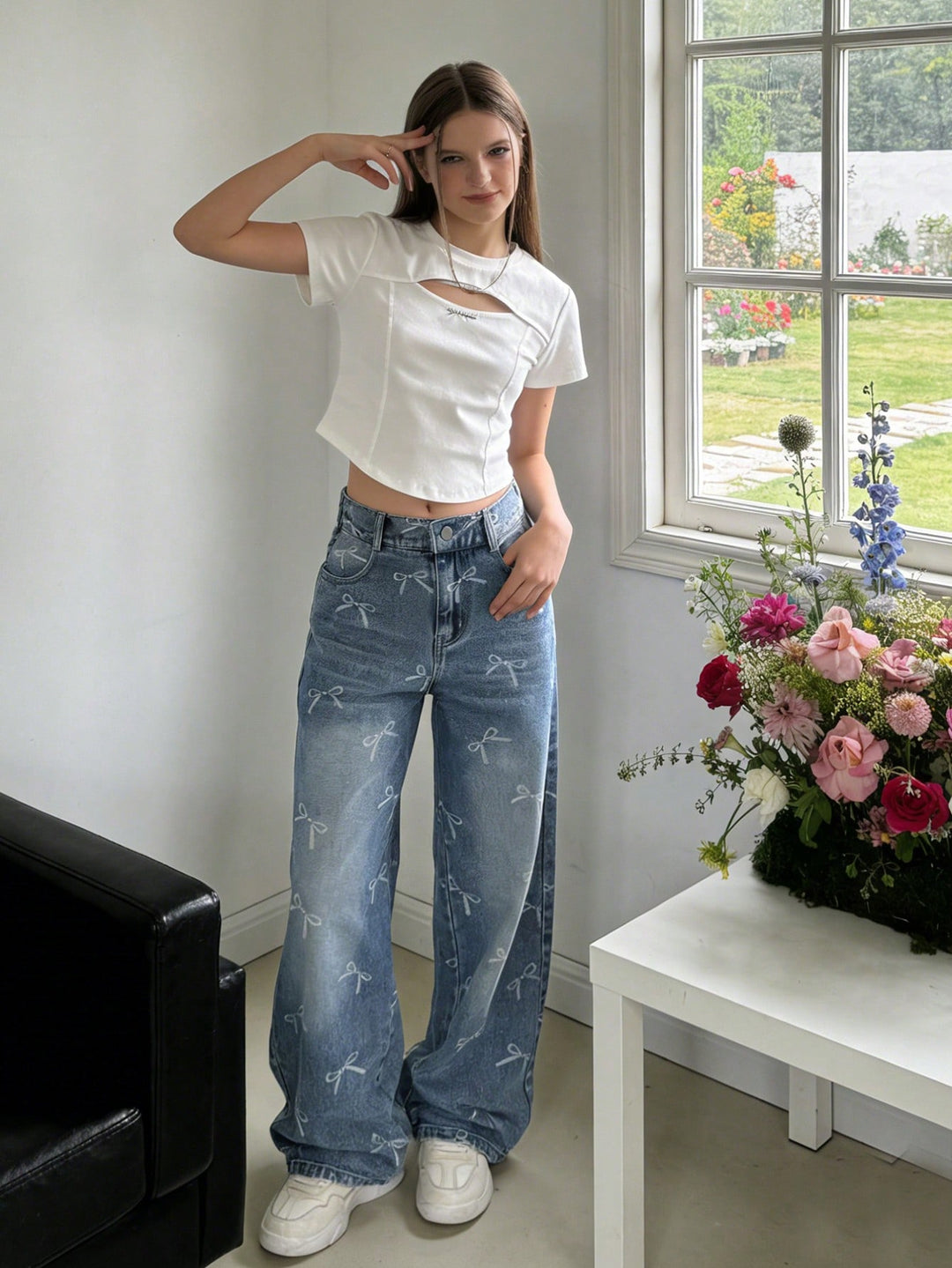 Jeans SHEIN, albastru