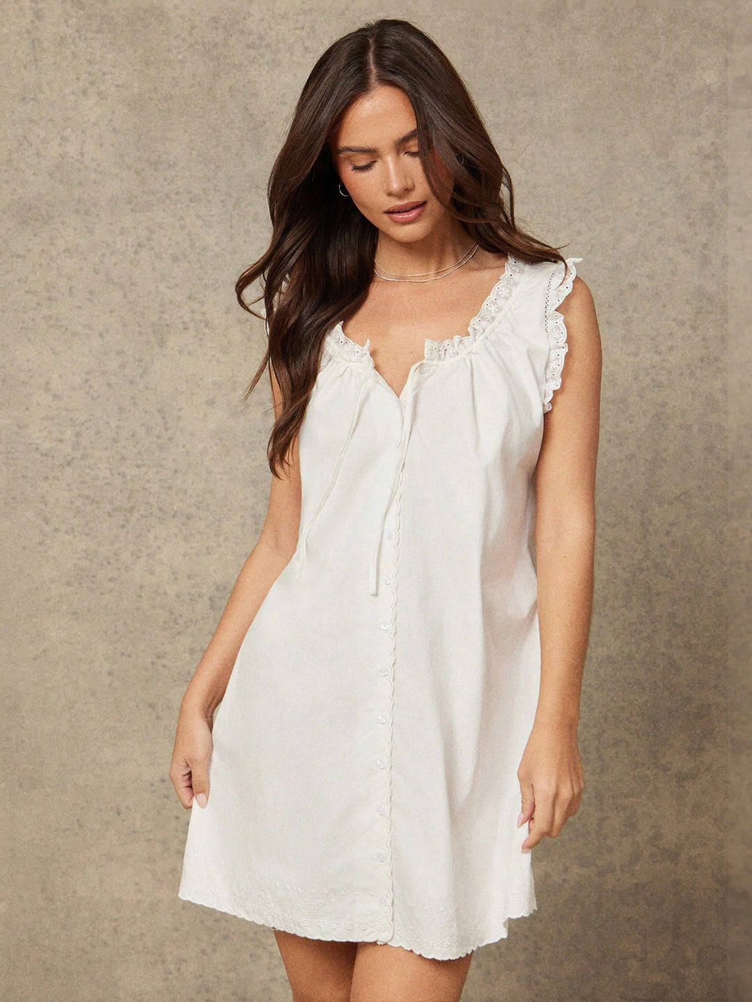 Rochie mini SHEIN, alb