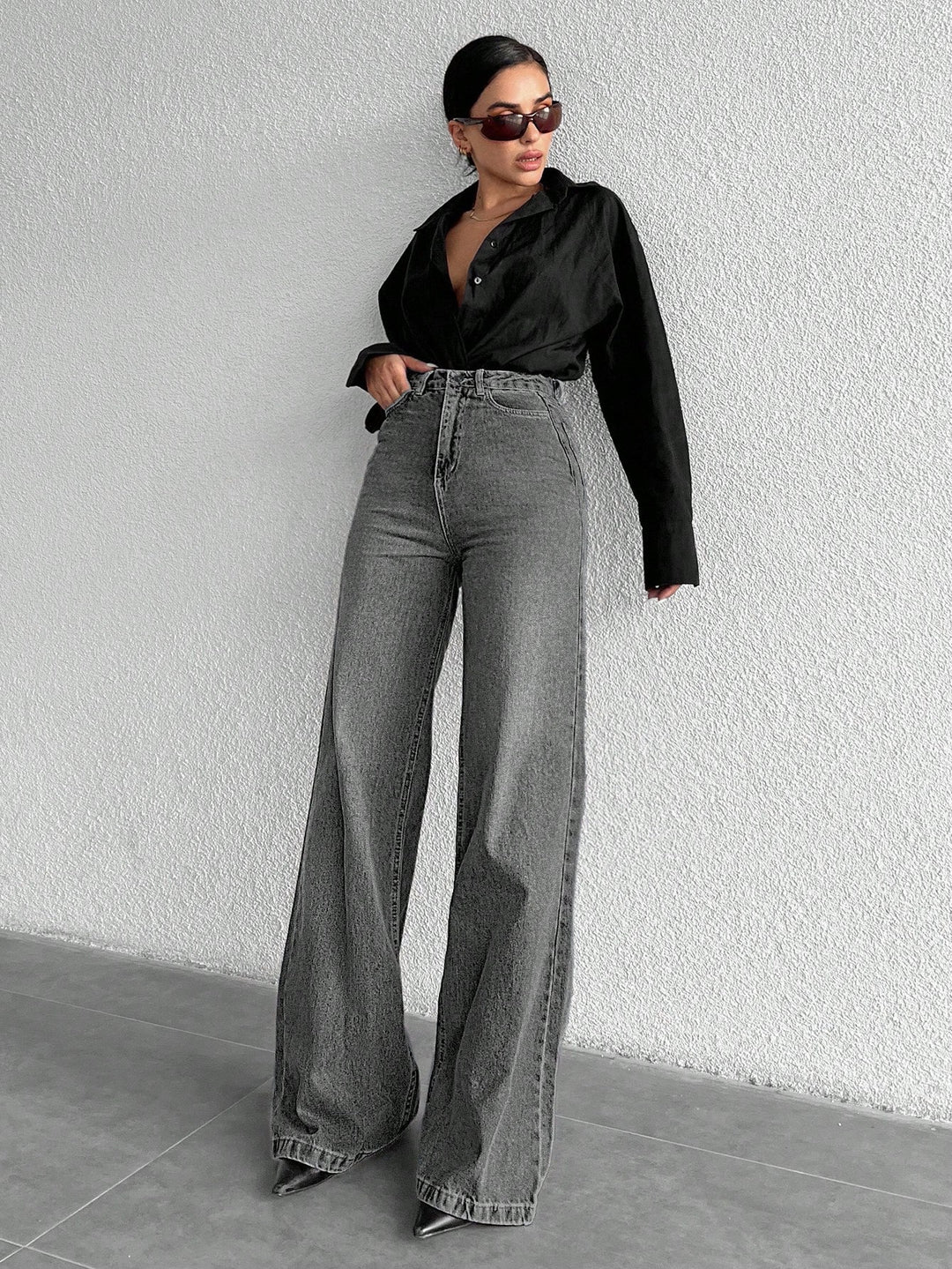Jeans SHEIN, gri