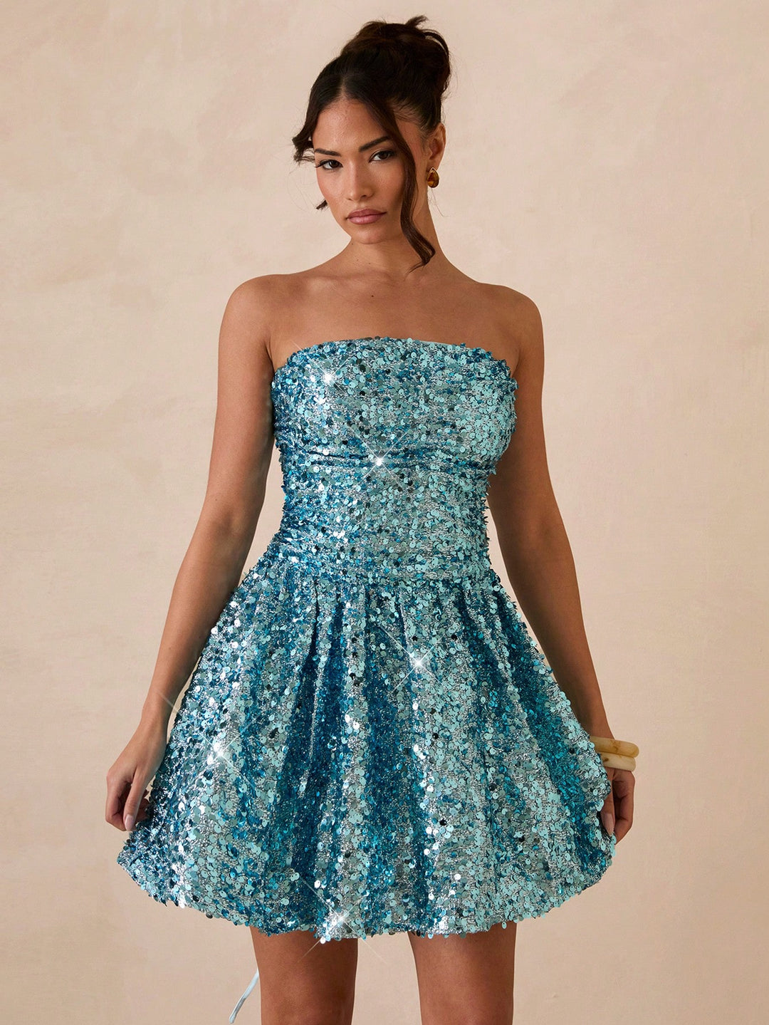 Rochie scurtă SHEIN, albastru