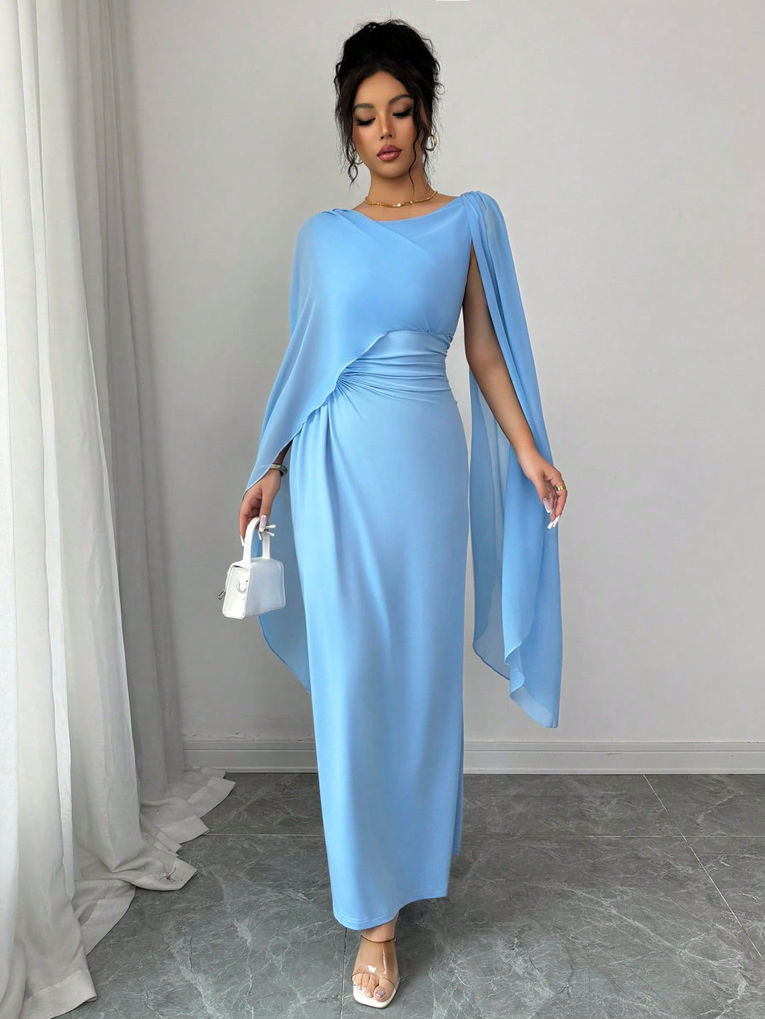 Rochie maxi SHEIN, albastru