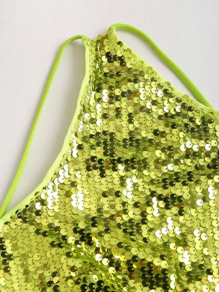 Rochie scurtă SHEIN, verde