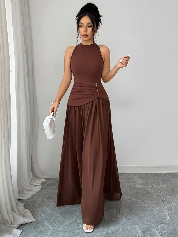 Rochie maxi SHEIN, maro