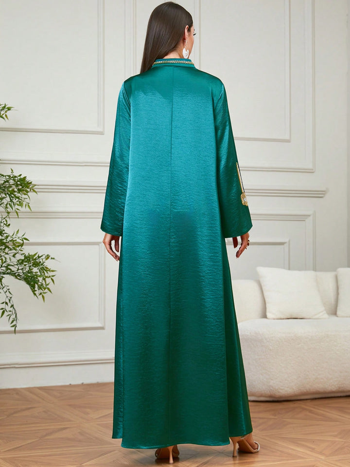 Set caftan și jalabiya SHEIN, verde