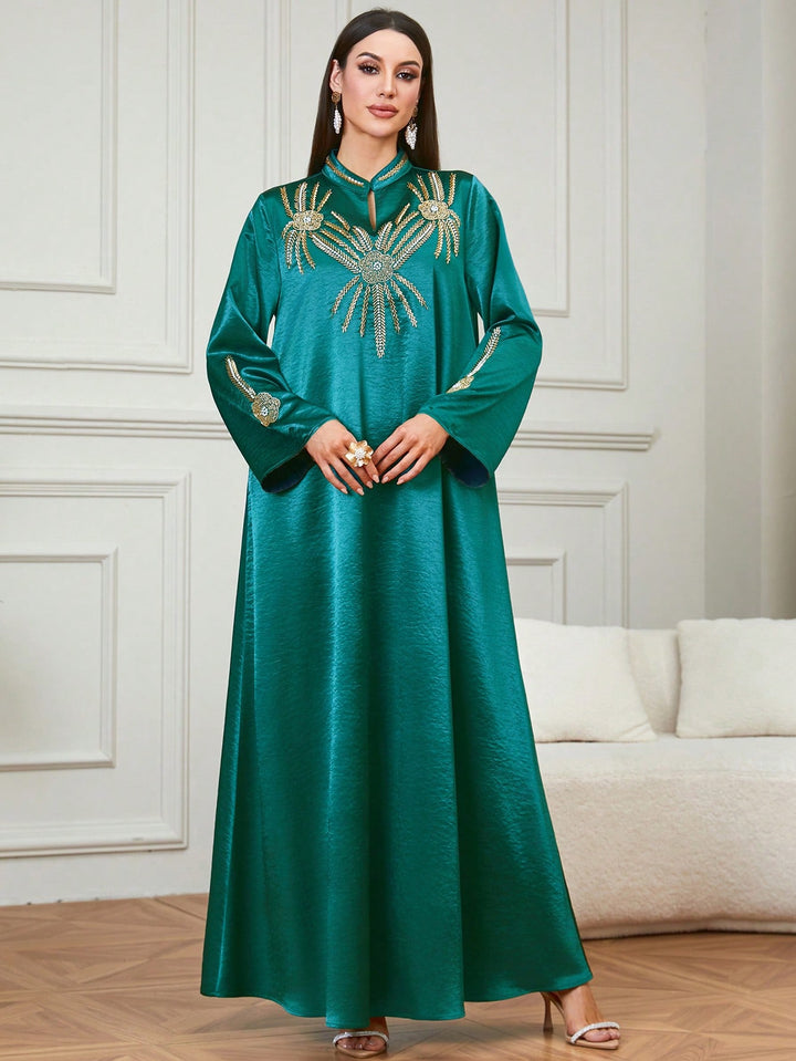 Set caftan și jalabiya SHEIN, verde