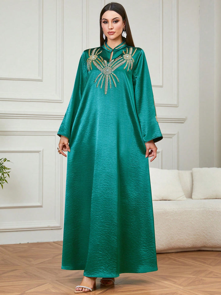 Set caftan și jalabiya SHEIN, verde