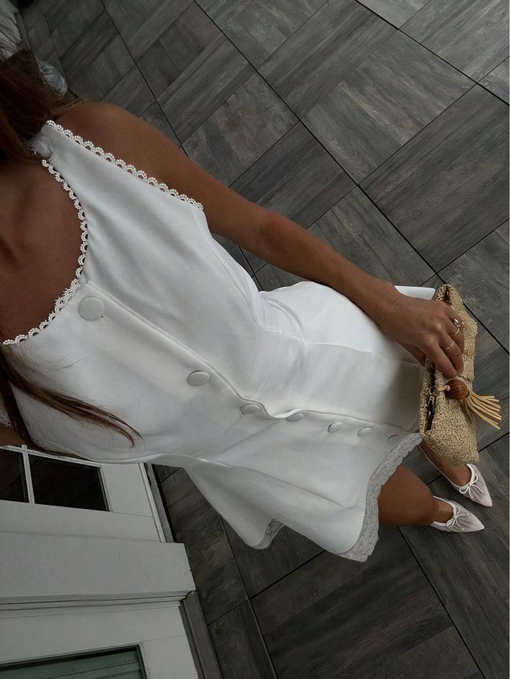 Rochie scurtă SHEIN, alb
