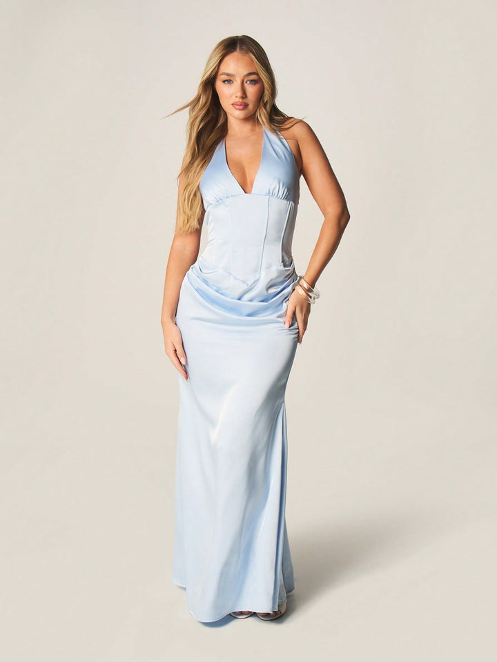 Rochie maxi SHEIN, albastru