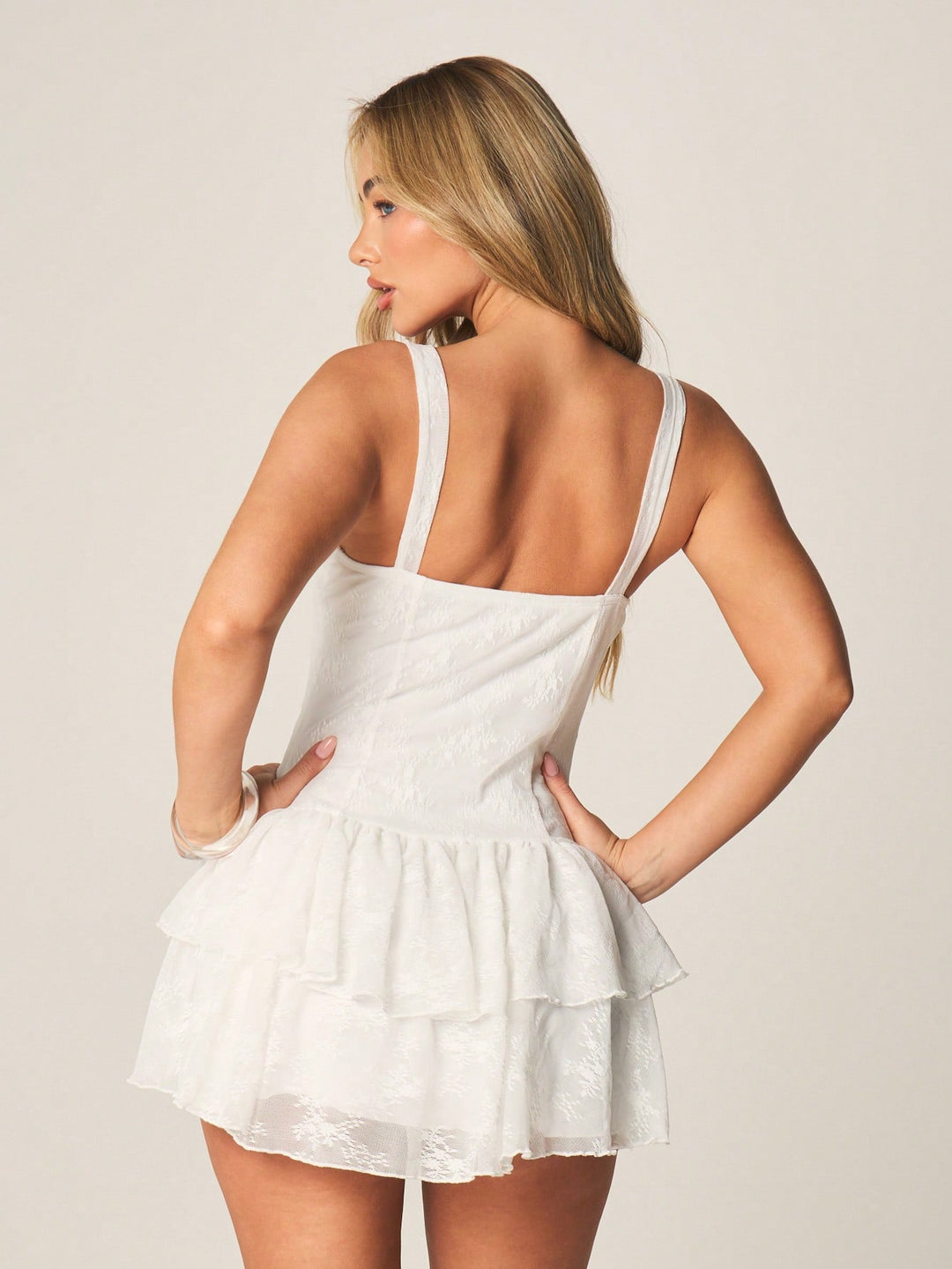Rochie mini SHEIN, alb