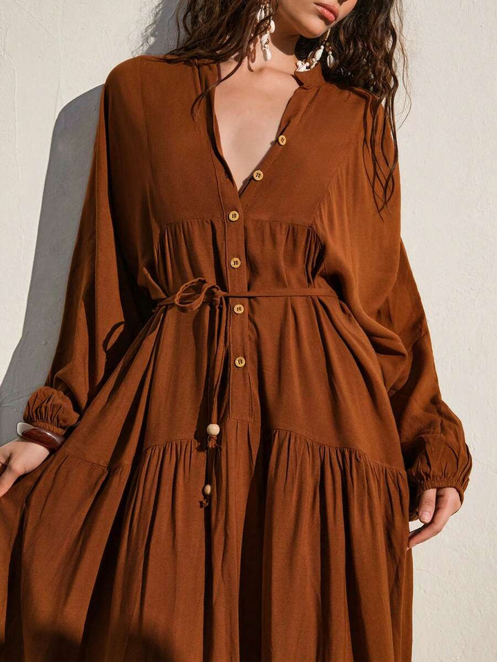 Rochie maxi SHEIN, maro