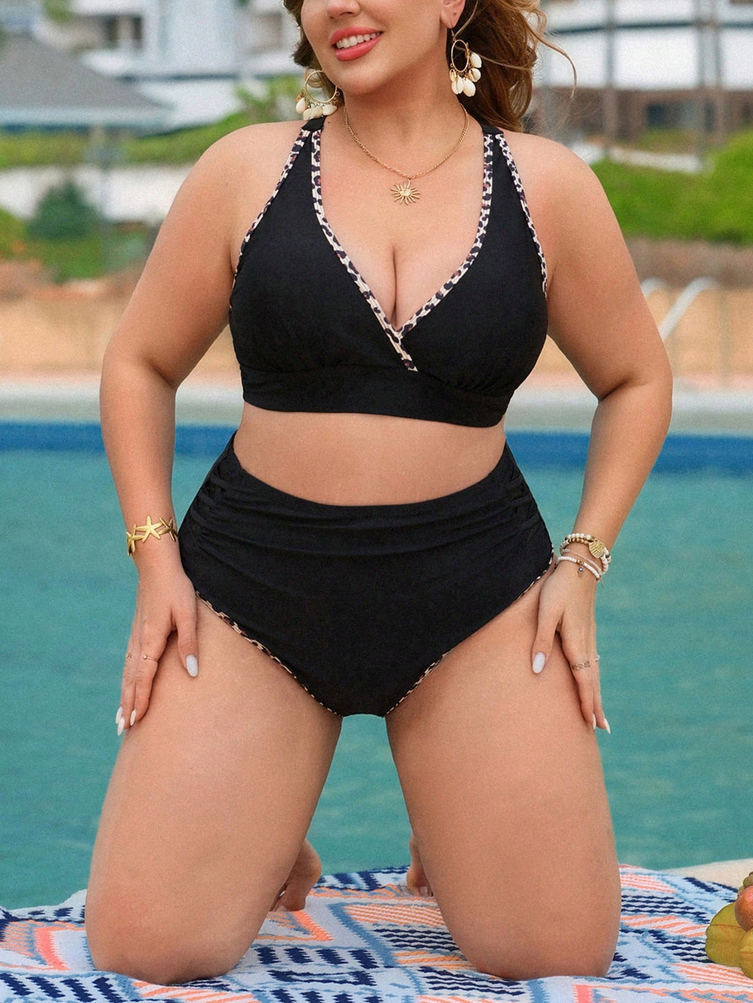 Set bikini de baie SHEIN, negru