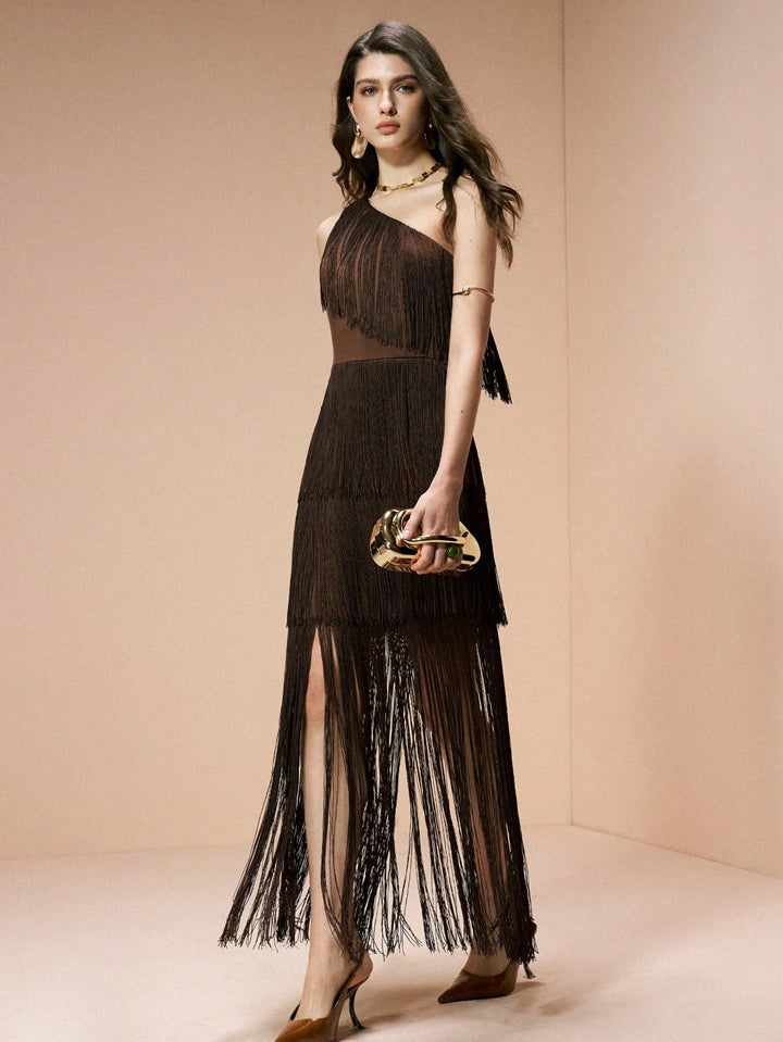 Rochie maxi SHEIN, maro