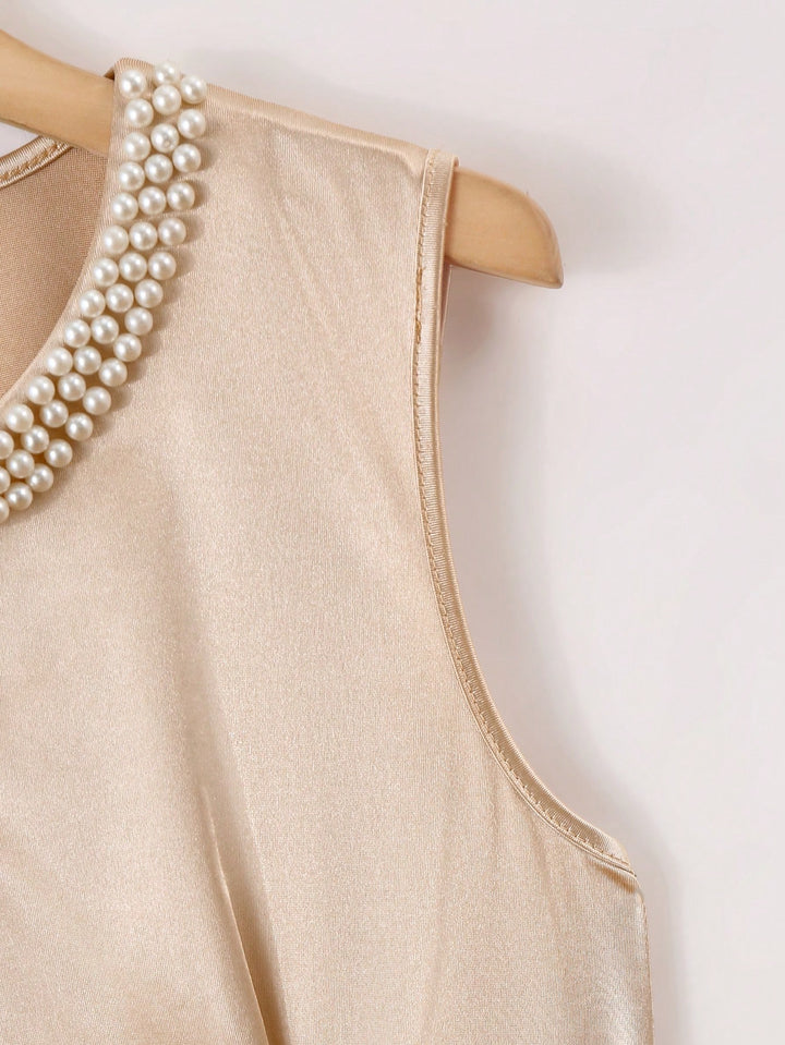 Rochie scurtă SHEIN, auriu