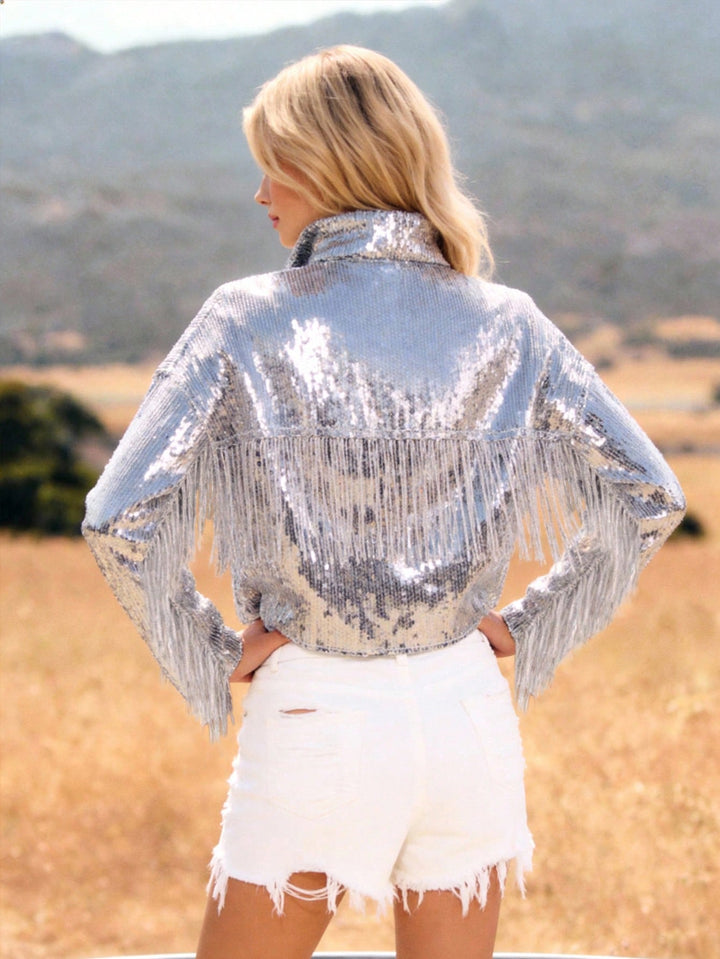 SHEIN Jacket, ezüst