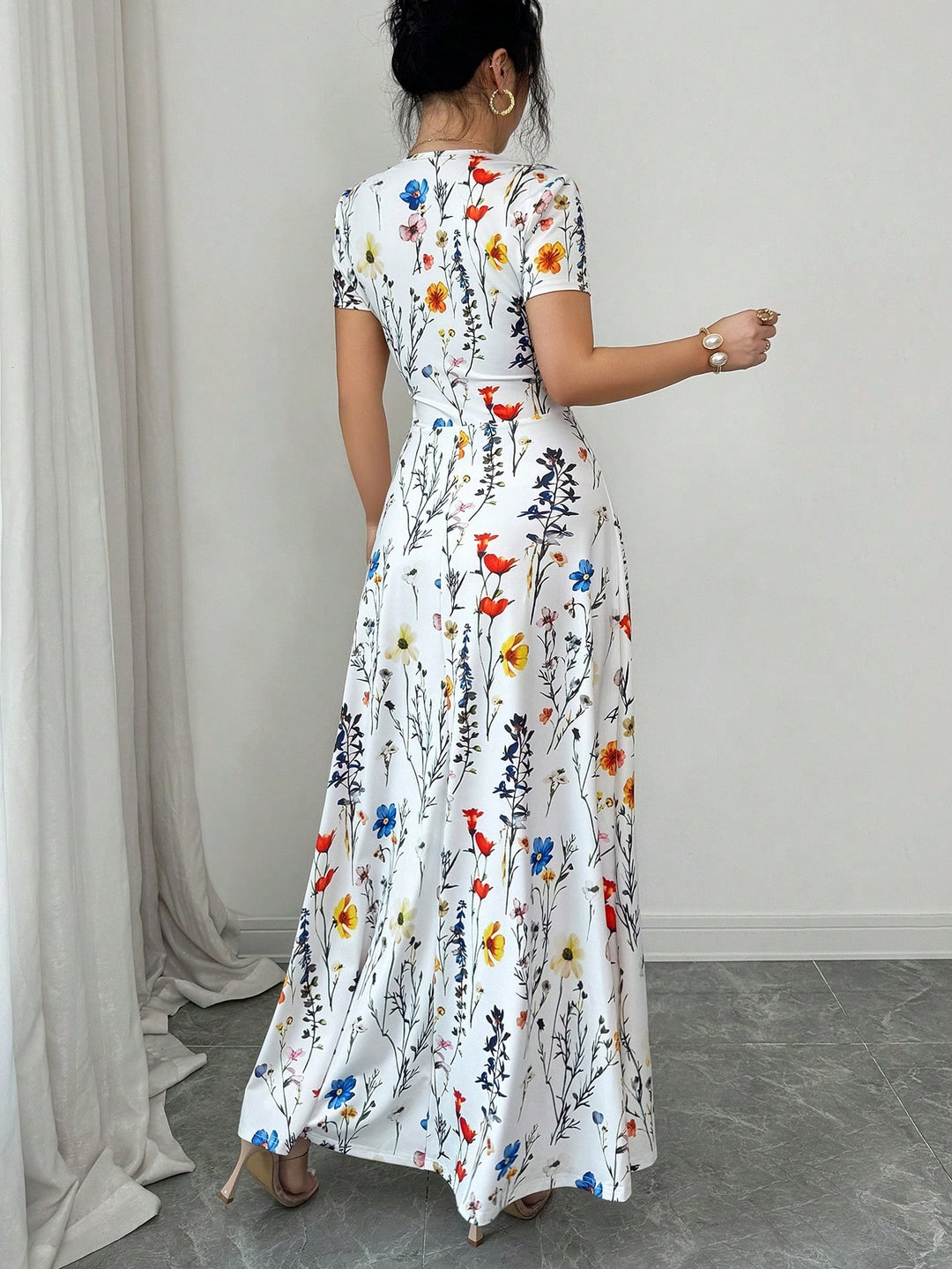 Rochie maxi SHEIN, alb