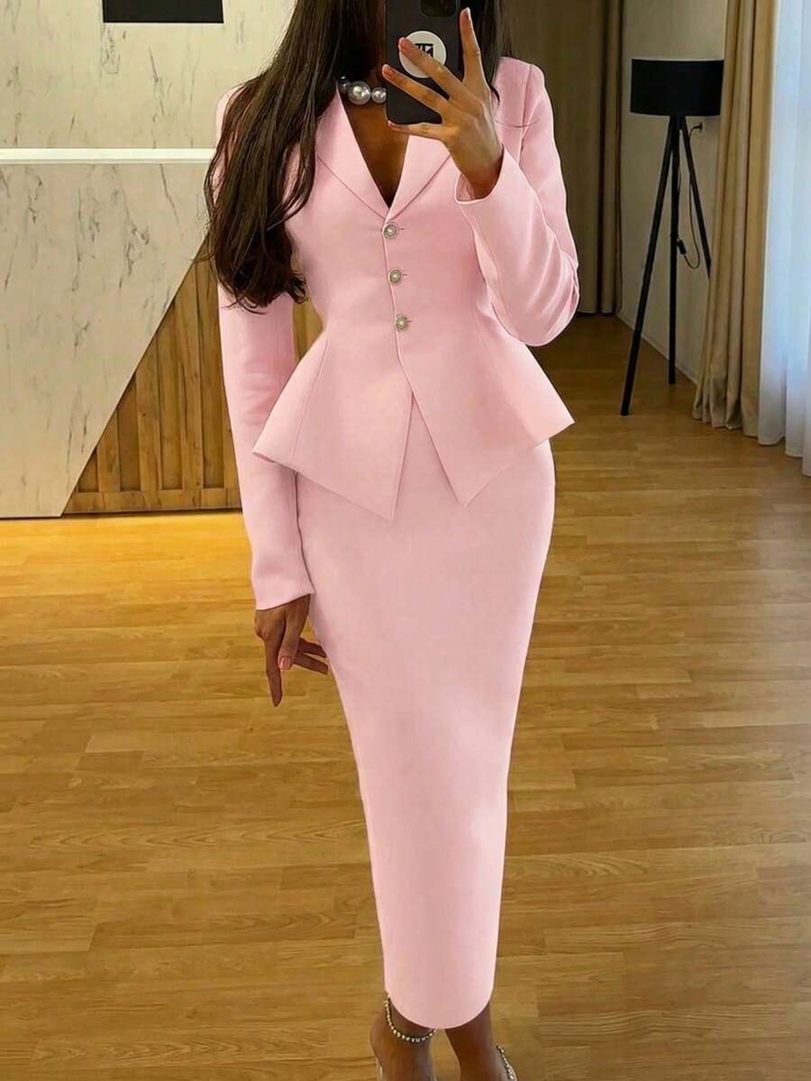 Compleu SHEIN, roz
