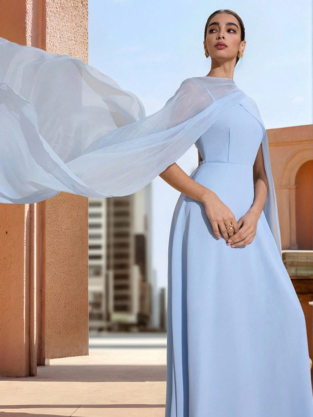 Rochie maxi SHEIN, albastru