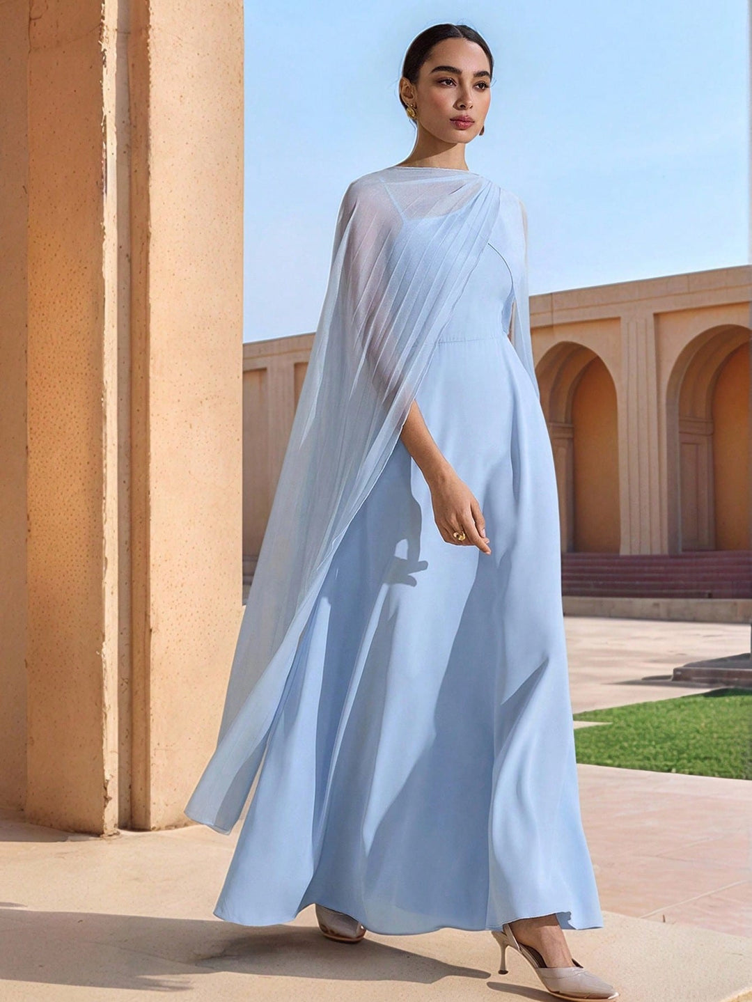 Rochie maxi SHEIN, albastru