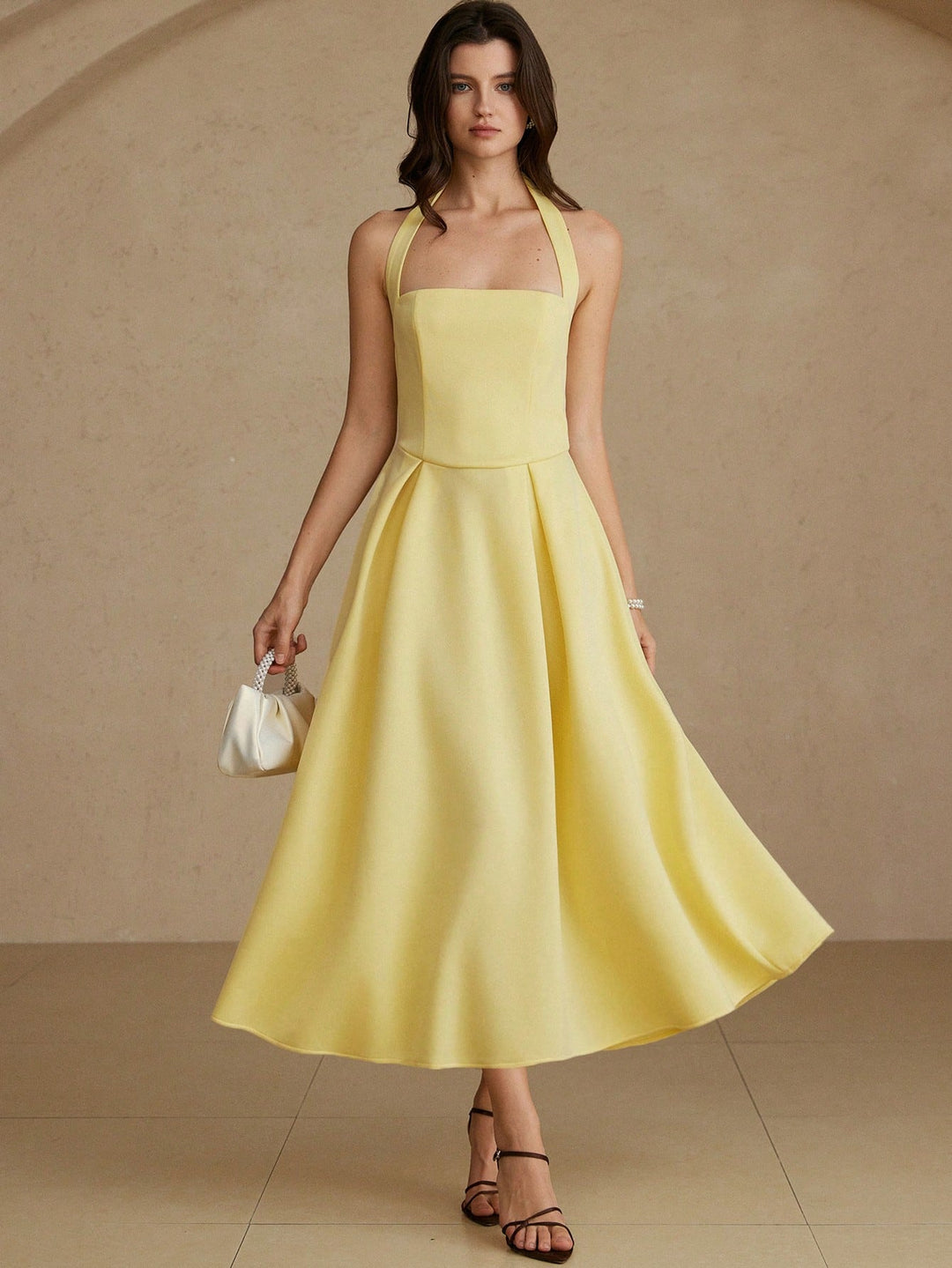Rochie maxi SHEIN, galben