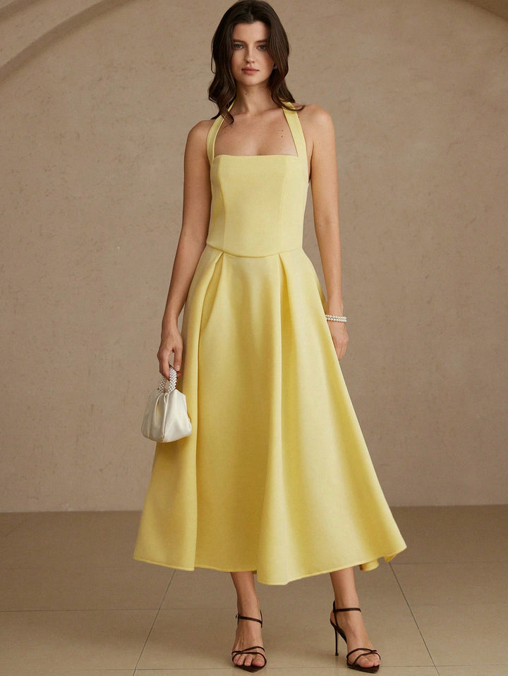 Rochie maxi SHEIN, galben